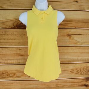 The Children's Place Tank Top Collared‎ Girls Size 10 Bright Yellow Stretch NWT